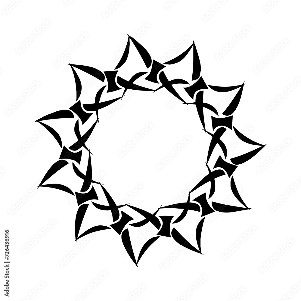 Obraz premium Geometric circle icon