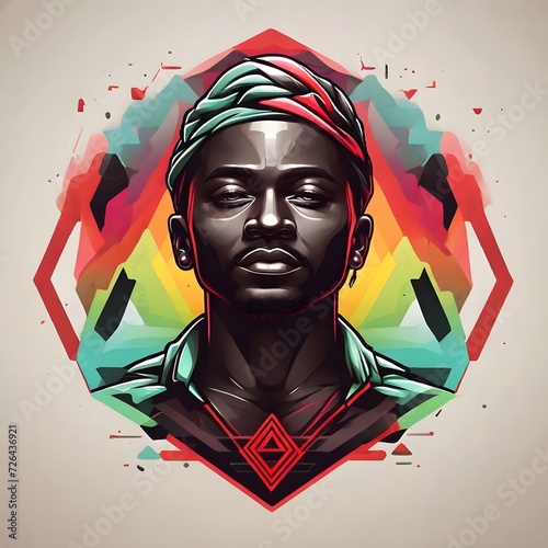 portrait of a person with painted face