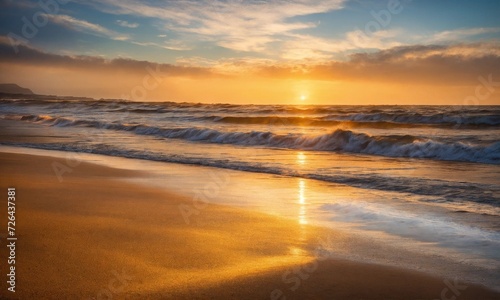 Beautiful tropical beach with white sand 