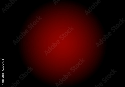 Fondo circular en degradado rojo negro. jFoco rojo sobre negro