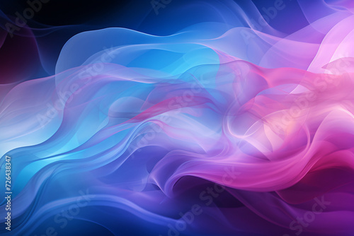 abstract background with purple and blue smoke in the form of waves