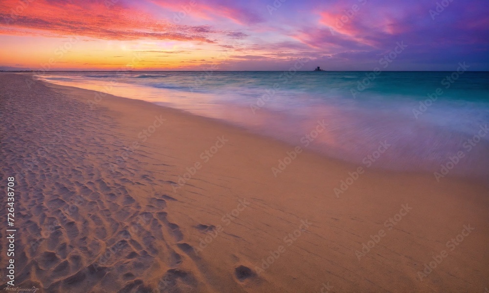 Landscape of paradise tropical island beach, beautiful background