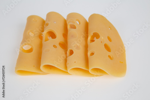 cheese on a white
