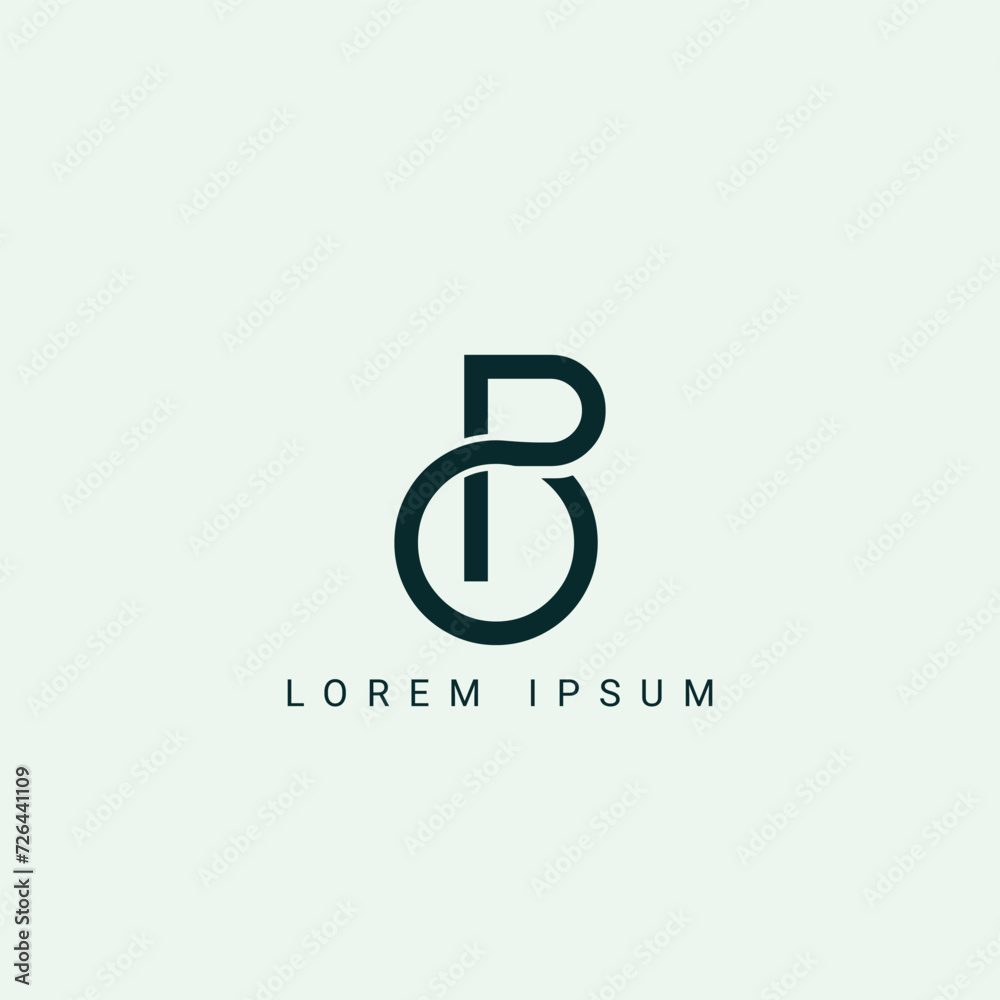 PO OP P O abstract vector logo monogram template PO OP P O abstract vector logo monogram template