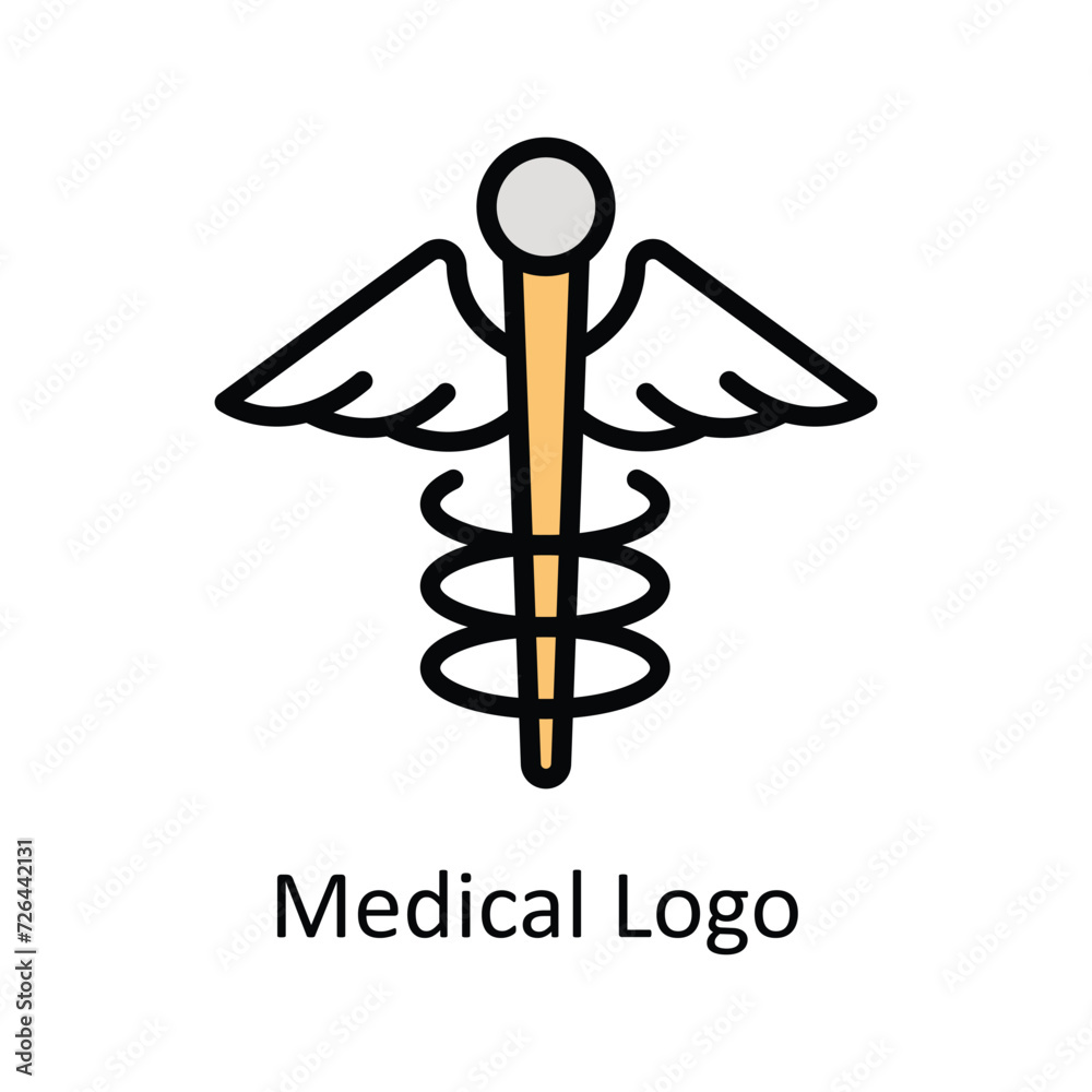 Medical Logo vector Filled outline icon style illustration. EPS 10 File Medical Logo vector Filled outline icon style illustration. EPS 10 File