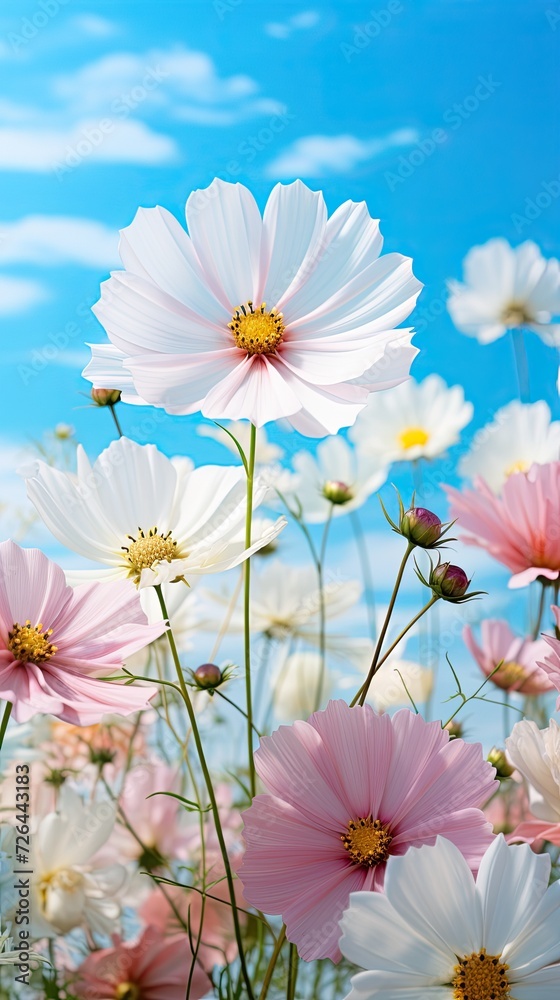 Cosmos pink flowers Cosmos pink flowers