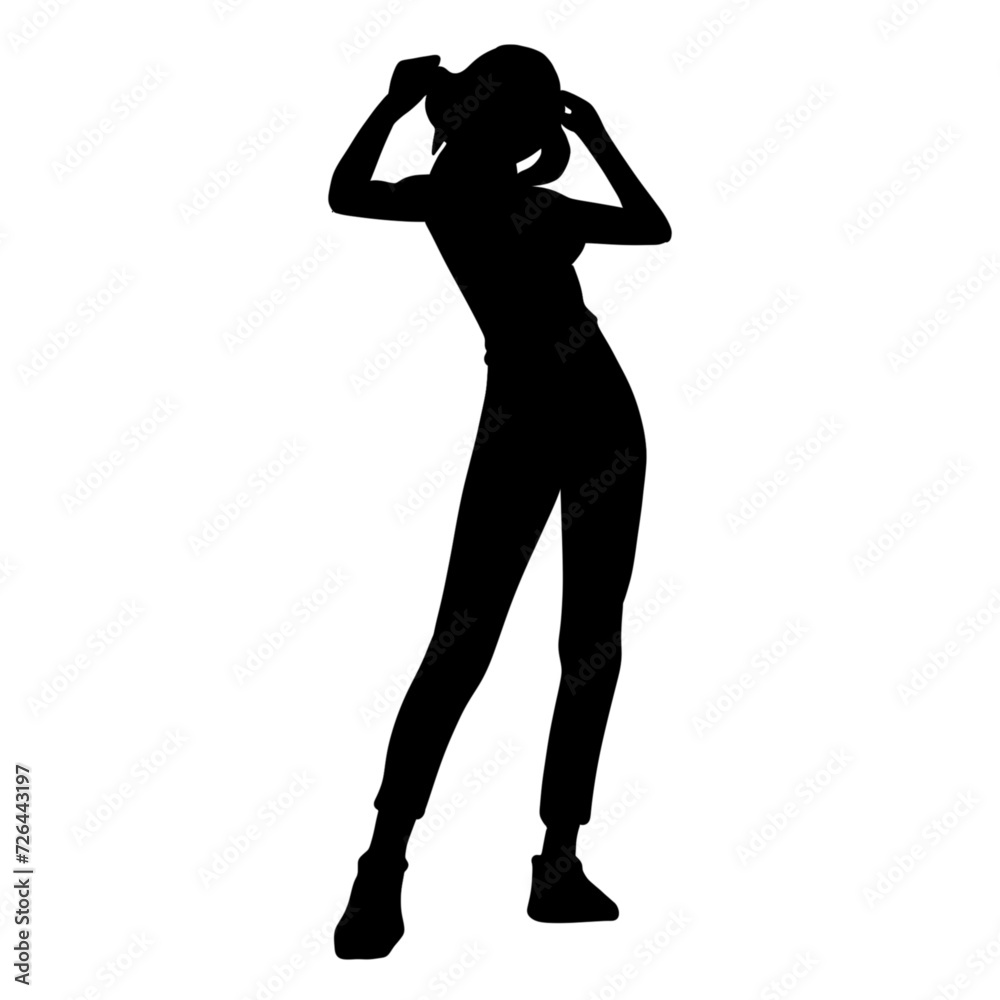 Fototapeta premium silhouette of a woman