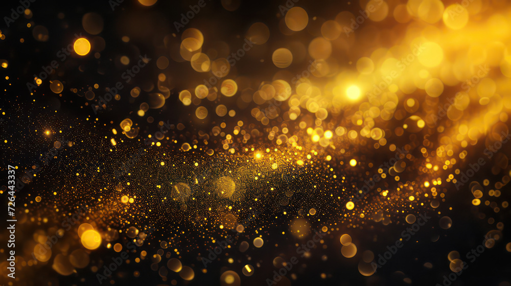 yellow luxury glitter and bokeh particles, yellow bokeh background, holiday festival background yellow luxury glitter and bokeh particles, yellow bokeh background, holiday festival background