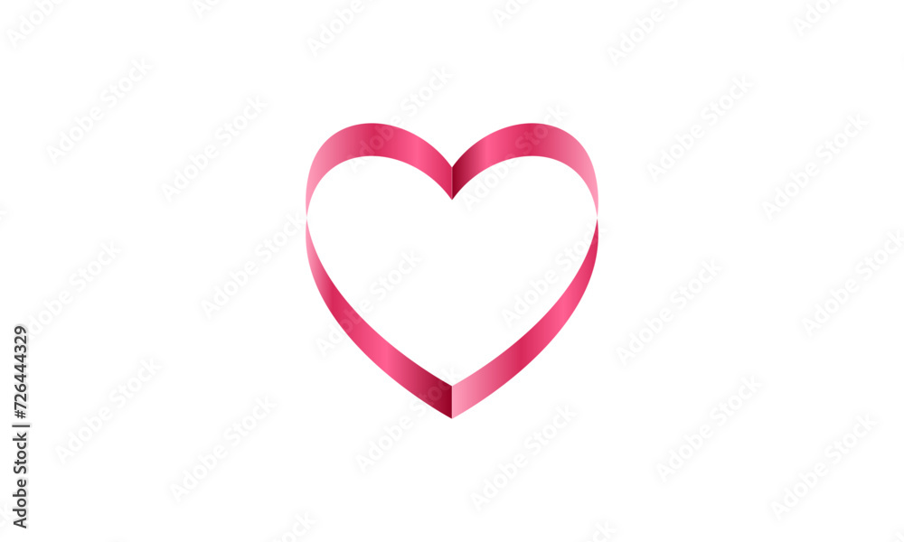 Gradient love logo icon vector design