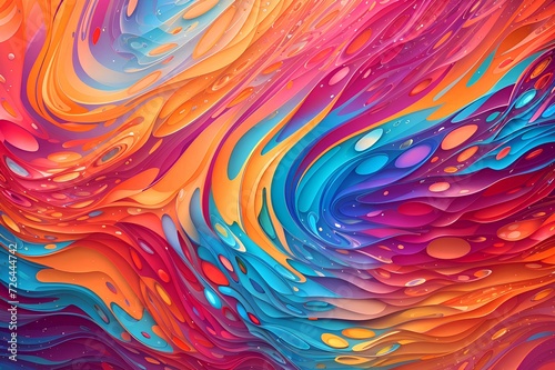 Vibrant And Mesmerizing Spirit Texture With Abstract Colorful Gradients Background, created by ai generated