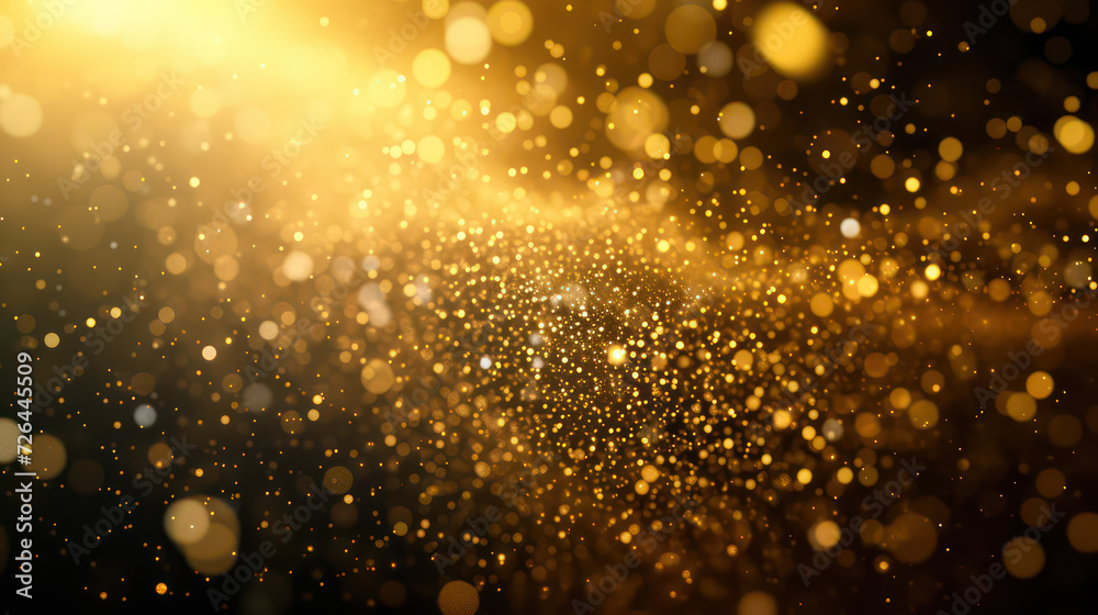 yellow luxury glitter and bokeh particles, yellow bokeh background, holiday festival background yellow luxury glitter and bokeh particles, yellow bokeh background, holiday festival background