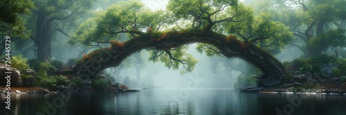 Living bridges made from genetically engineered trees 