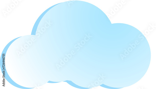 vector cloud shapes, cloud icons for web and app, for cloud computing and so on in flat style. Weather icons. Eps 10