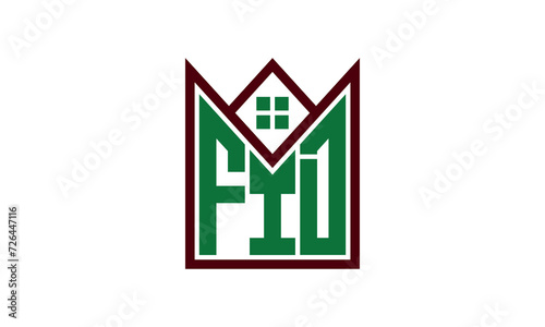 FID initial letter real estate builders logo design vector. construction ,housing, home marker, property, building, apartment, flat, compartment, business, corporate, house rent, rental, commercial