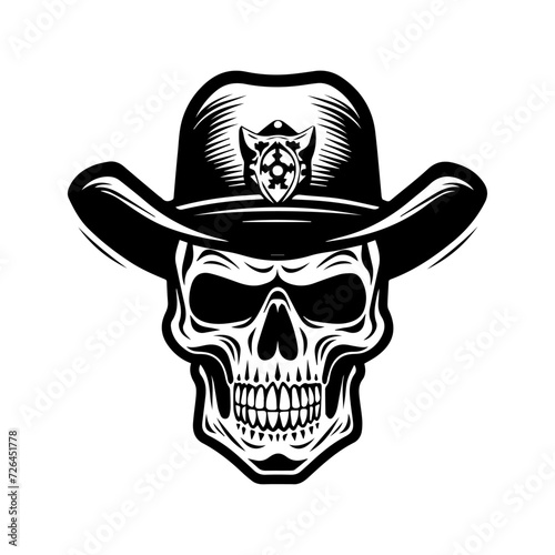 Sherif skull with hat © King
