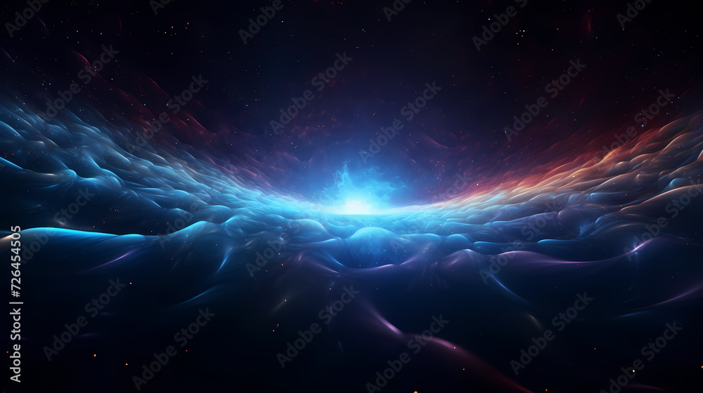 Obraz premium Space galaxy background, 3D illustration of nebulae in the universe