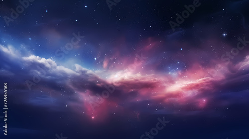 Space galaxy background  3D illustration of nebulae in the universe