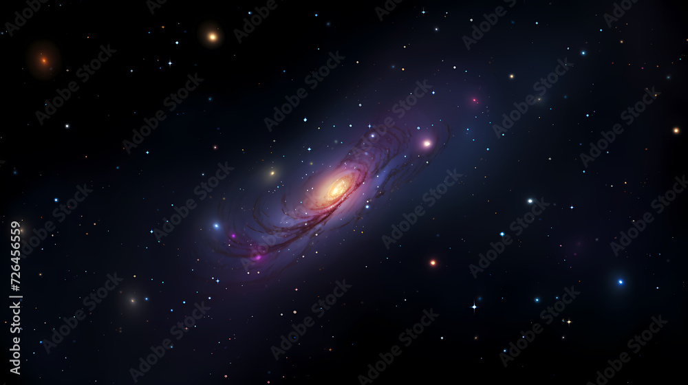Space galaxy background, 3D illustration of nebulae in the universe Space galaxy background, 3D illustration of nebulae in the universe