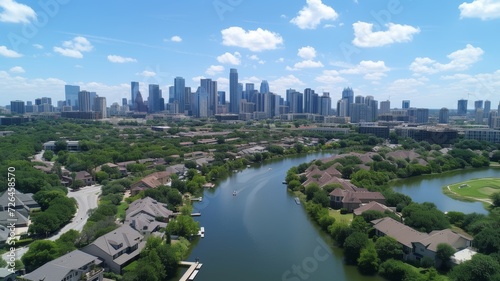 drone aerial photo of a city