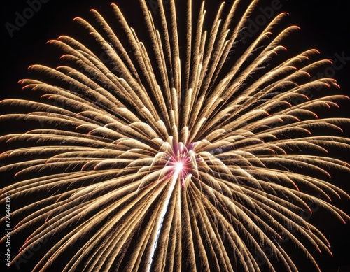 an image of several fireworks exploding outside