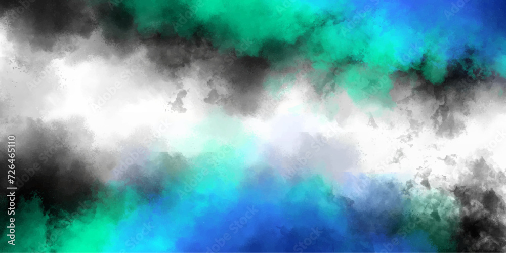 Blue Mint cumulus clouds,smoky illustration gray rain cloud sky with puffy transparent smoke.background of smoke vape hookah on,cloudscape atmosphere isolated cloud,soft abstract,backdrop design.
