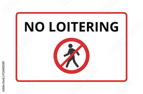Photos No loitering Symbol