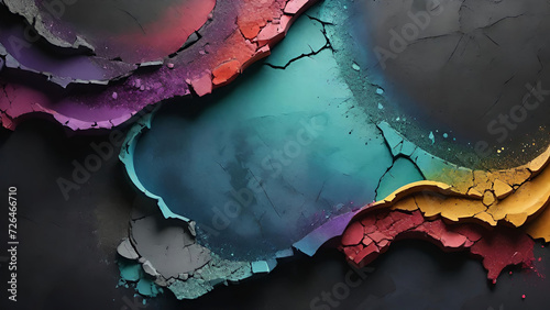 Abstract background, decorative plaster, cement wall, colored stucco on the wall.