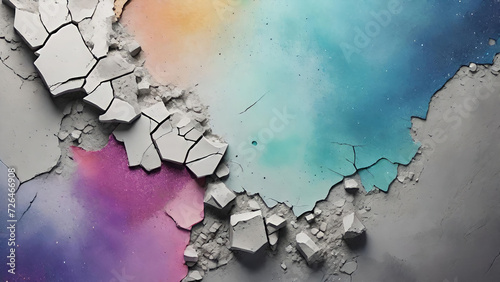 Abstract background, decorative plaster, cement wall, colored stucco on the wall.