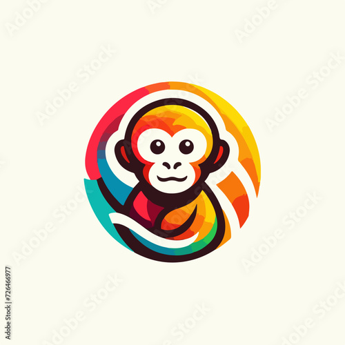 cartoon logo of a monkey