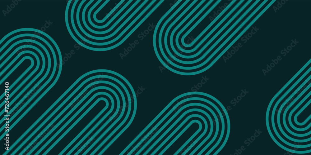 Futuristic abstract background. Glowing blue geometric lines design. Modern shiny blue rounded lines pattern. Motion geometric lines. Future technology concept.