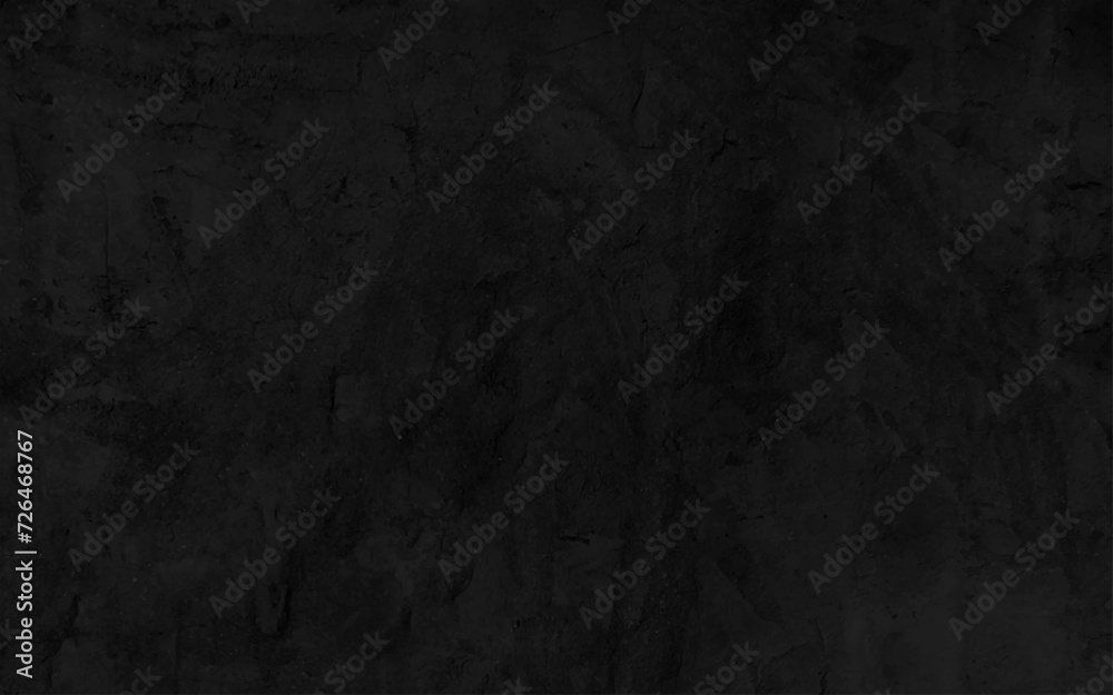 Vector background grunge illustration. Textured black wall. Old black background. Grunge texture. Dark wallpaper. Blackboard. Chalkboard. Wall