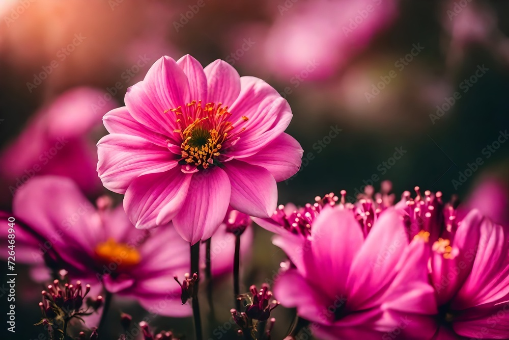 Obraz premium pink cosmos flower