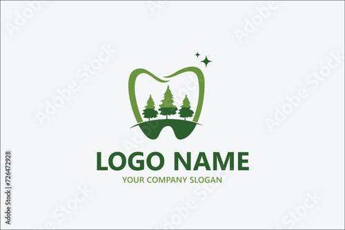 Dental Lake Mountain logo vector