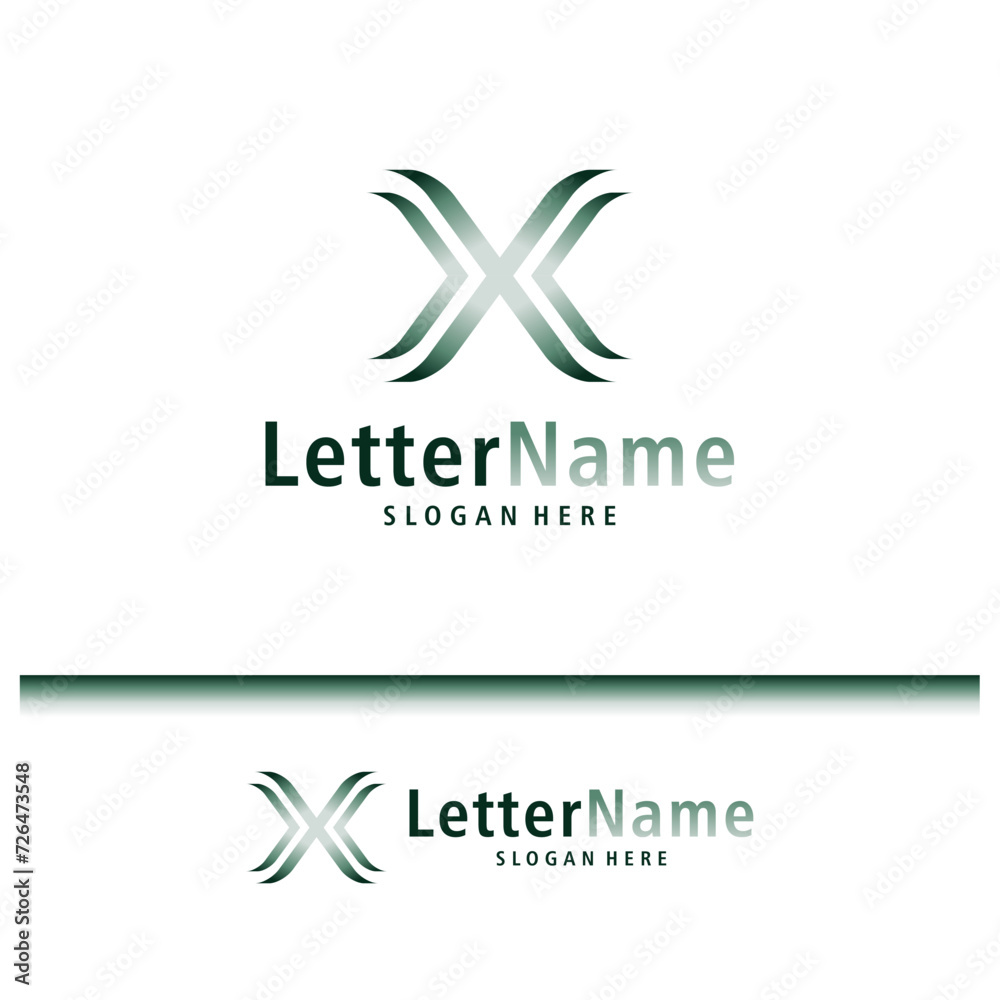Modern letter X logo design vector. Creative X logo concepts template