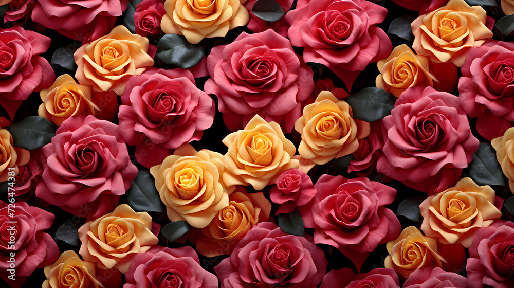 Seamless flower background, colorful flower background Seamless flower background, colorful flower background