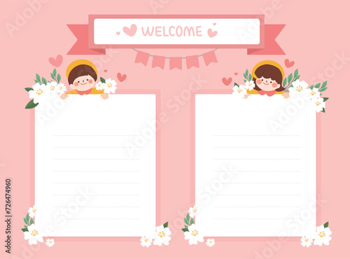 귀여운 어린이 메모지 cute children's note3