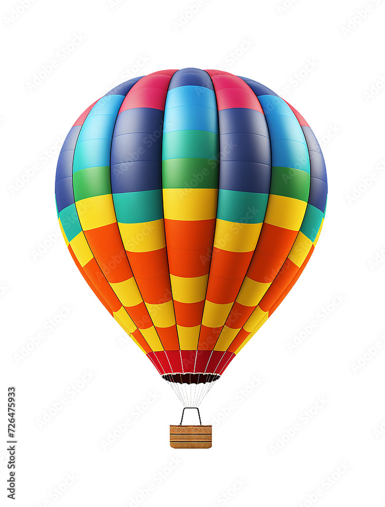 Naklejka premium hot air balloon isolated on transparent or white background
