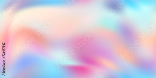 Nacre holo seamless pattern. The minimalist pearl pastel bg with abstract waves. Foil holographic wallpaper with soft tints of sky photo