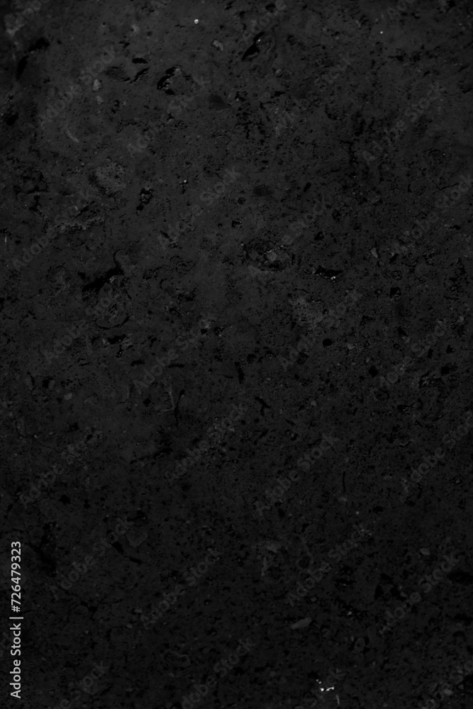 Fototapeta premium Old black background. Grunge texture. Dark wallpaper. Blackboard, Chalkboard, room Wall.