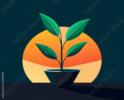 plant herb houseplant room plant vector flower seedling grass greenery perennial sprout