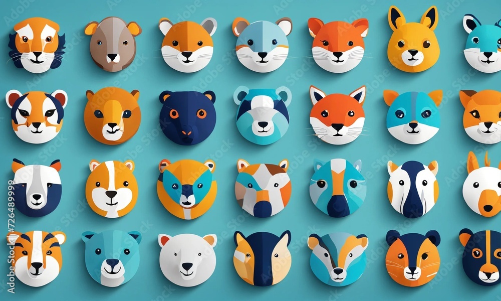Vector Icon Sets for Technology, Vehicles, and Animals
