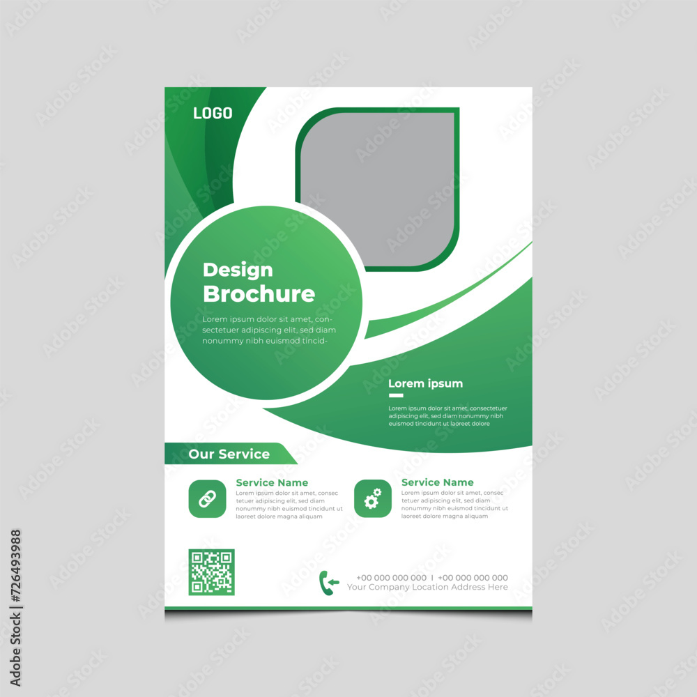 Business agency flyer template design
