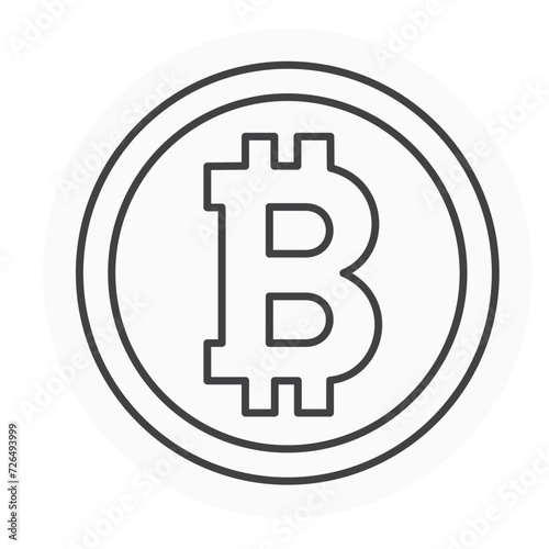 Bitcoin Vector Illustration Icon Design