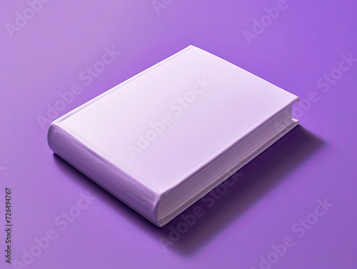Wallpaper Mural Blank Purple Book on Purple Background - Generative AI Torontodigital.ca