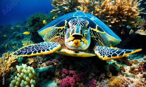 Tropical sea underwater fishes on coral reef © Dompet Masa Depan