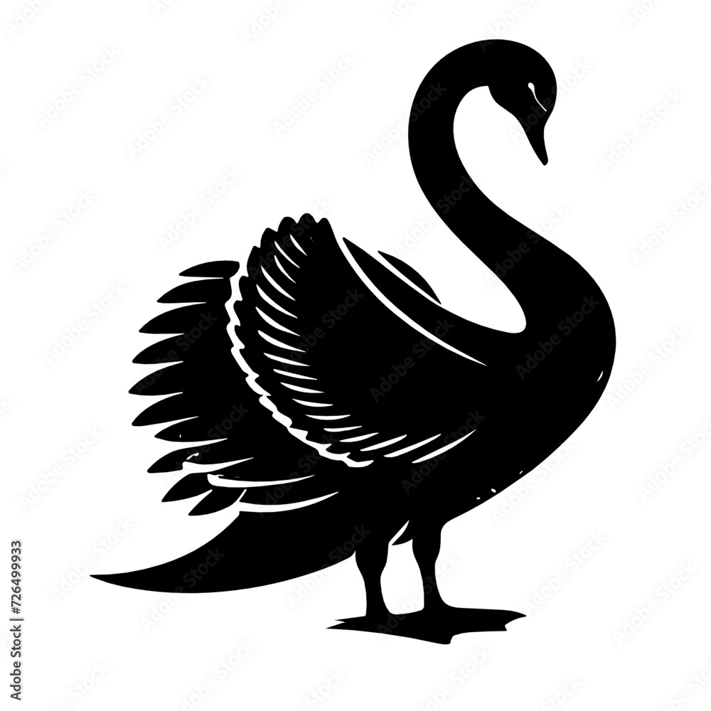Swan, Swan Svg, Swan Png, Swans Svg Png, Swan Cut File, Swan silhouette ...