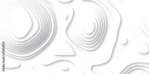 Topographic map background geographic line map with seamless ornament design. The black on white contours vector topography stylized height of the lines map.