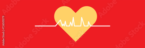 heartbeat icon on isolated transparent background. heart beat pulse symbol. cardiogram heart in linear style. heartbeat PNG