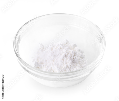 tapioca flour isolated on white background.