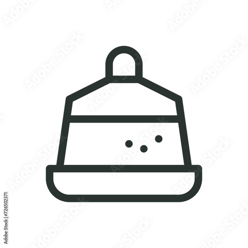 Chicken feeder isolated icon, hen feeder vector symbol with editable stroke